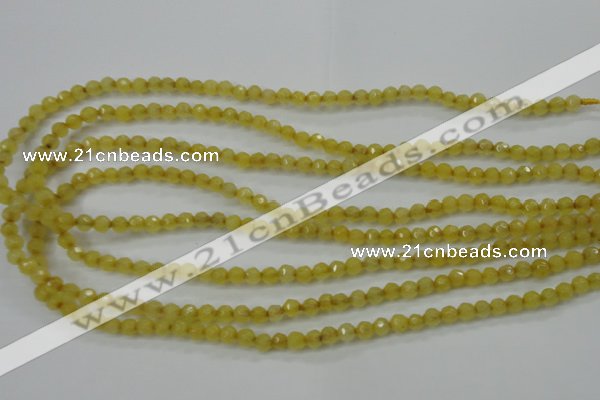 CCN2253 15.5 inches 4mm faceted round candy jade beads wholesale