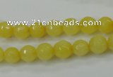 CCN2255 15.5 inches 8mm faceted round candy jade beads wholesale