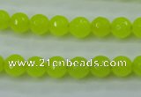 CCN2263 15.5 inches 8mm faceted round candy jade beads wholesale