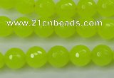 CCN2264 15.5 inches 10mm faceted round candy jade beads wholesale