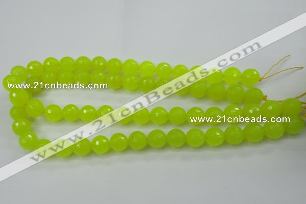 CCN2266 15.5 inches 14mm faceted round candy jade beads wholesale