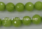 CCN2274 15.5 inches 12mm faceted round candy jade beads wholesale
