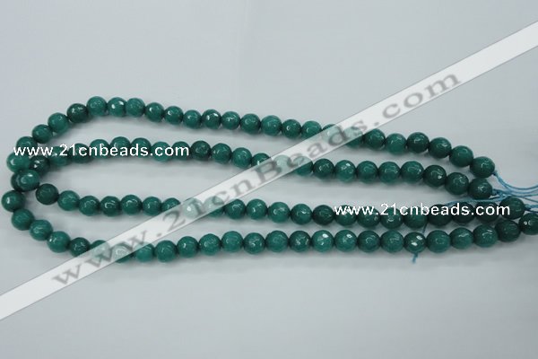 CCN2280 15.5 inches 8mm faceted round candy jade beads wholesale