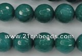 CCN2283 15.5 inches 14mm faceted round candy jade beads wholesale