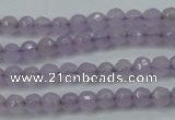CCN2286 15.5 inches 4mm faceted round candy jade beads wholesale