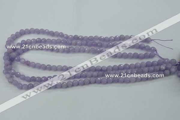 CCN2287 15.5 inches 6mm faceted round candy jade beads wholesale