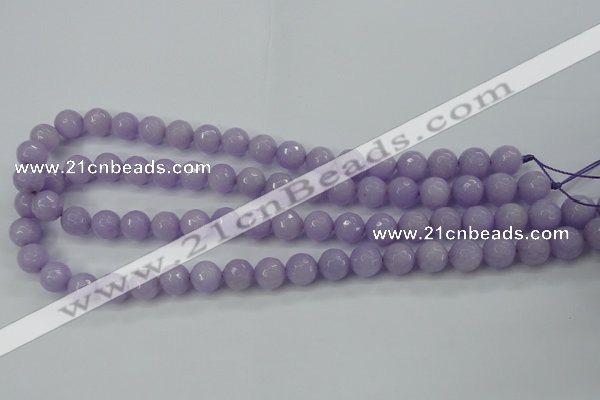 CCN2289 15.5 inches 10mm faceted round candy jade beads wholesale