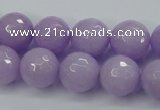 CCN2290 15.5 inches 12mm faceted round candy jade beads wholesale