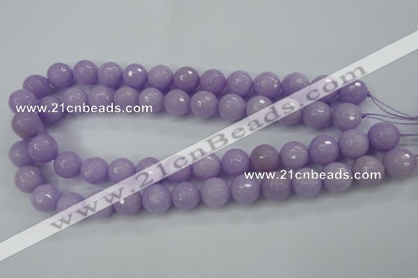 CCN2290 15.5 inches 12mm faceted round candy jade beads wholesale