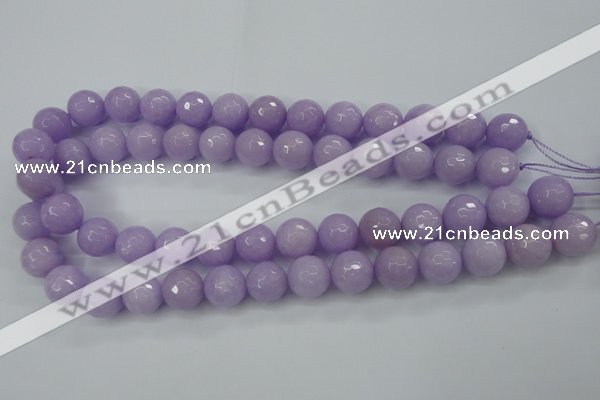 CCN2291 15.5 inches 14mm faceted round candy jade beads wholesale