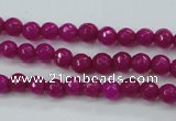 CCN2293 15.5 inches 4mm faceted round candy jade beads wholesale