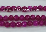 CCN2294 15.5 inches 6mm faceted round candy jade beads wholesale