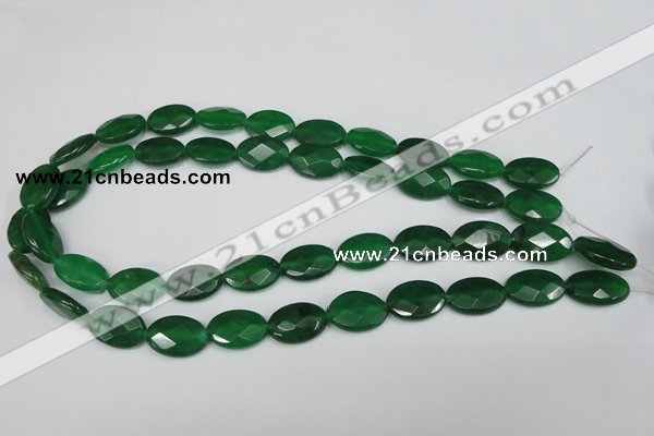 CCN230 15.5 inches 12*18mm faceted oval candy jade beads