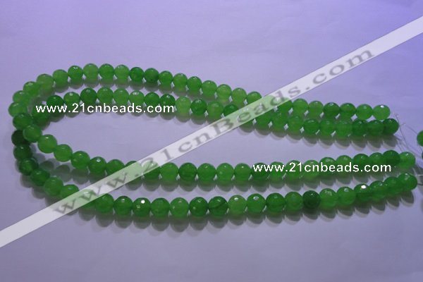 CCN2302 15.5 inches 12mm faceted round candy jade beads wholesale