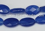 CCN231 15.5 inches 12*18mm faceted oval candy jade beads