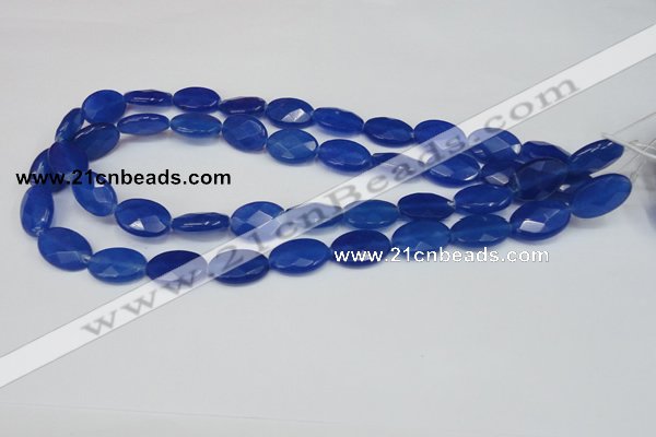 CCN231 15.5 inches 12*18mm faceted oval candy jade beads