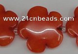 CCN2353 15.5 inches 30mm carved flower candy jade beads wholesale