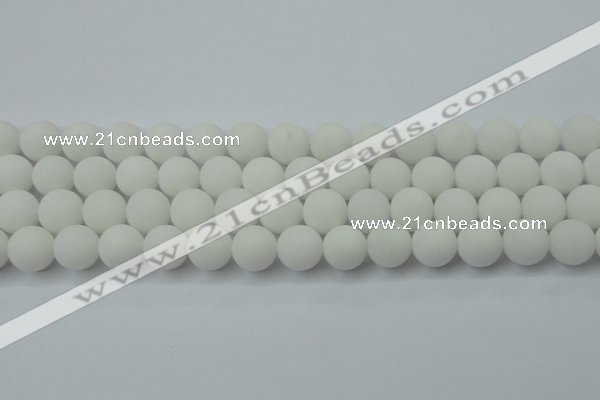 CCN2400 15.5 inches 4mm round matte candy jade beads wholesale