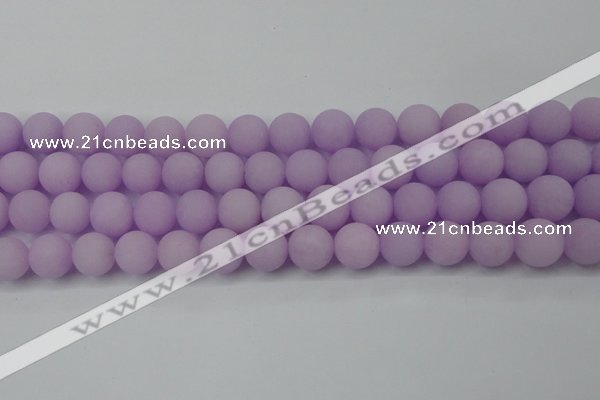 CCN2401 15.5 inches 4mm round matte candy jade beads wholesale