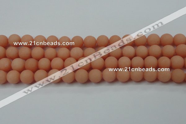 CCN2406 15.5 inches 4mm round matte candy jade beads wholesale