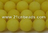 CCN2408 15.5 inches 4mm round matte candy jade beads wholesale