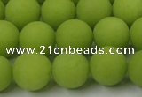 CCN2409 15.5 inches 4mm round matte candy jade beads wholesale