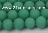 CCN2410 15.5 inches 4mm round matte candy jade beads wholesale