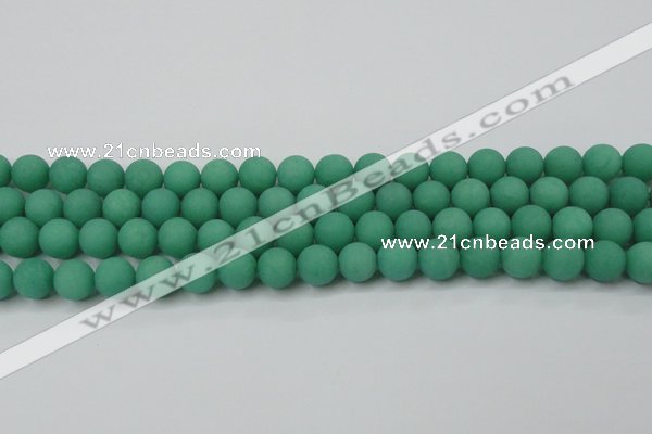 CCN2410 15.5 inches 4mm round matte candy jade beads wholesale