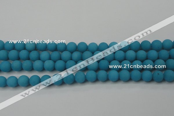 CCN2411 15.5 inches 4mm round matte candy jade beads wholesale