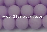 CCN2421 15.5 inches 6mm round matte candy jade beads wholesale