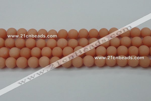 CCN2426 15.5 inches 6mm round matte candy jade beads wholesale