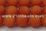 CCN2427 15.5 inches 6mm round matte candy jade beads wholesale