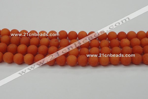 CCN2427 15.5 inches 6mm round matte candy jade beads wholesale