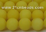 CCN2428 15.5 inches 6mm round matte candy jade beads wholesale