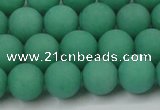 CCN2430 15.5 inches 6mm round matte candy jade beads wholesale