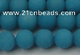 CCN2431 15.5 inches 6mm round matte candy jade beads wholesale