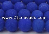 CCN2433 15.5 inches 6mm round matte candy jade beads wholesale