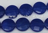 CCN244 15.5 inches 15mm faceted coin candy jade beads wholesale