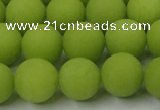 CCN2449 15.5 inches 8mm round matte candy jade beads wholesale