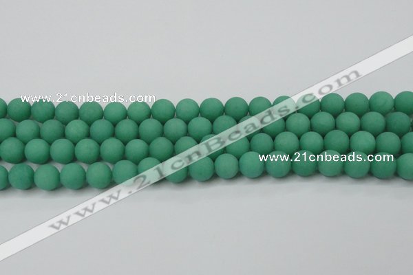 CCN2450 15.5 inches 8mm round matte candy jade beads wholesale