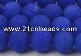 CCN2453 15.5 inches 8mm round matte candy jade beads wholesale