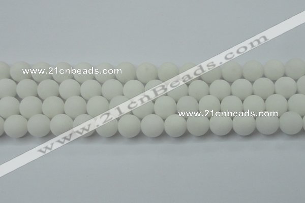 CCN2460 15.5 inches 10mm round matte candy jade beads wholesale
