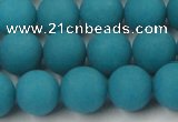 CCN2492 15.5 inches 12mm round matte candy jade beads wholesale