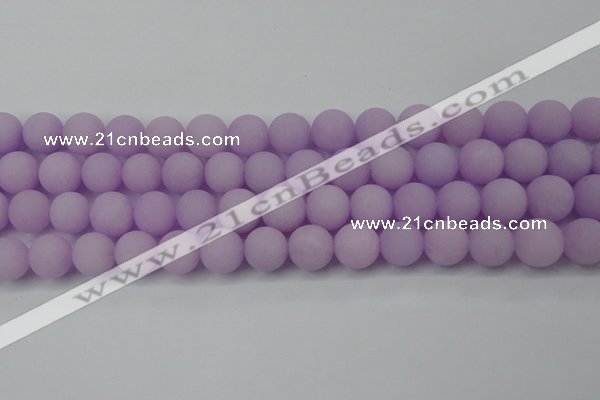 CCN2501 15.5 inches 14mm round matte candy jade beads wholesale