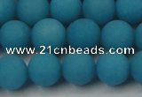 CCN2511 15.5 inches 14mm round matte candy jade beads wholesale