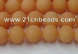 CCN2517 15.5 inches 8mm round matte candy jade beads wholesale