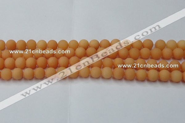 CCN2518 15.5 inches 10mm round matte candy jade beads wholesale