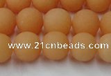 CCN2519 15.5 inches 12mm round matte candy jade beads wholesale