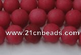 CCN2533 15.5 inches 12mm round matte candy jade beads wholesale