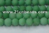 CCN2536 15.5 inches 4mm round matte candy jade beads wholesale